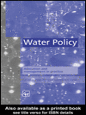 cover image of Water Policy